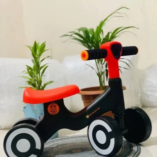Kids 4 Wheel Balance Bike (No Pedal Ride-On Toy)